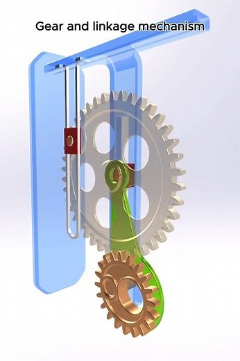 Gear and Linkage Mechanism | Motion Control System ⚙️ #shorts