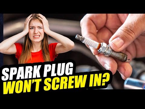 SPARK PLUG WON'T SCREW IN? Damaged threads or blown plug - DIY FIX and How to RETHREAD or REPAIR