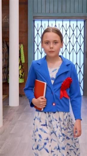 Losing it over the tiny politician costume. #SewingBee | The Great British Sewing Bee