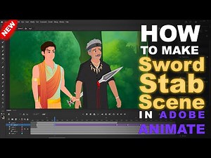How to Make a Sword Stab Scene in Adobe Animate | 2D Animation Tutorial | Toon Mentor