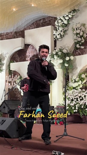 Farhan Saeed's Live Performance at a Wedding Event