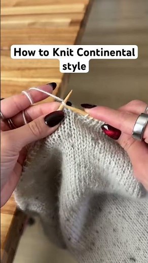 How to Knit Continental Style#knitting #knittingtutorials #howtoknit #yarn #fiberarts #knittingtips
