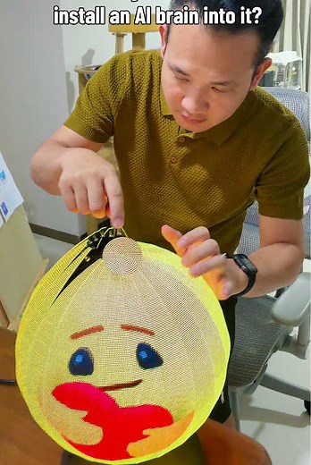 LED Sphere with AI Brain: Chat, Learn, and Grow Together