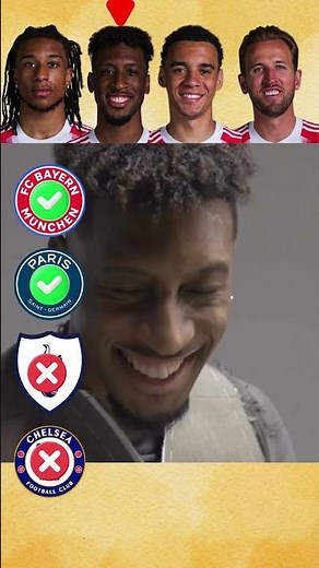 How Many Clubs Micheal Olise, Kingsley Coman, Jamal Musiala & Harry Kane Played For? #shorts #viral