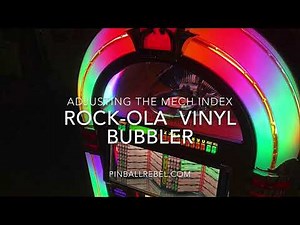 Adjusting The Mech Index On A New Rock-Ola Vinyl Bubbler