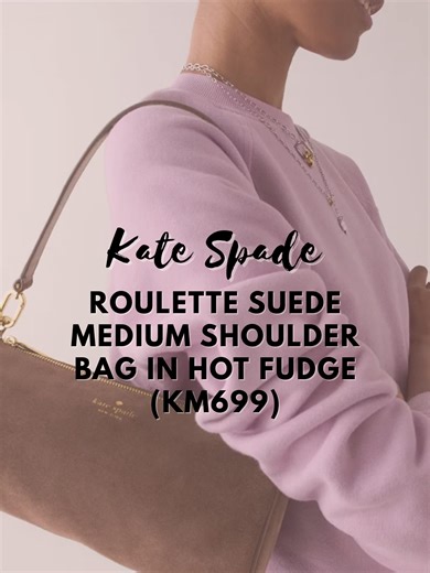 Roulette Suede Medium Shoulder Bag: Effortless Elegance