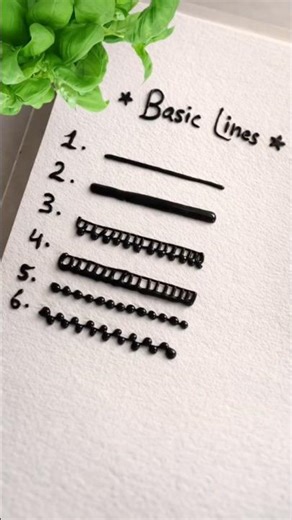 Basic Lines for beginners 😍 Mahndi class #shorts#mehndi #2026