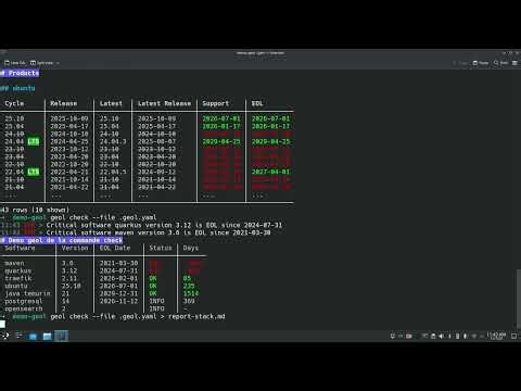 📢 geol 1.3.0 unboxing - the check command