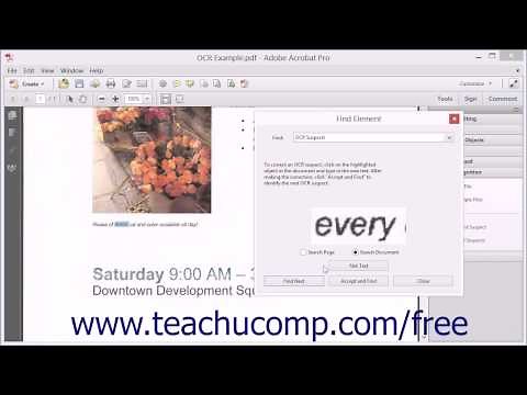Reviewing and Correcting OCR Suspects - Adobe Acrobat XI Training Tutorial Course