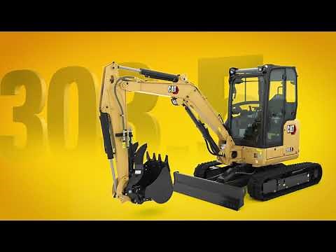 Cat® 303.5 CR Mini Excavator – Exterior Walk Around