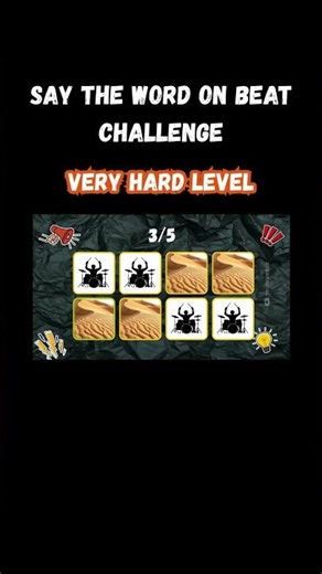 Say the Word On Beat Challenge | Very Hard Level #beattiming #brainspeed