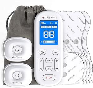 Amazon.com: Comfytemp Wireless TENS Unit Muscle Stimulator for Pain Relief, FSA HSA Eligible TENS EMS Machine with Remote Control, Dual Host Portable TENS Device for Back Sciatica Shoulder Pain, 30 Modes, 4 Pads : Health & Household