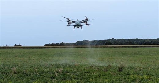 Faster drones a "game-changer" for pesticide application