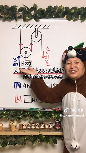 動滑車の仕組みと受験勉強法