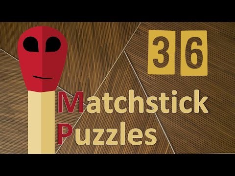 Matchstick Puzzle Game (36) Hints & Solutions Included