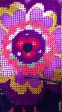 How to work on a needlepoint tapestry kit.