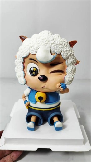 Adorable sheep cake comes to life with a playful character design