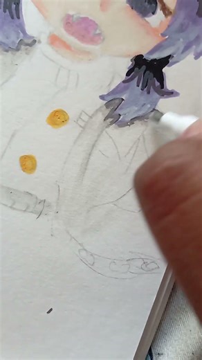 First time using acrylic markers 🎀 #kny #animedrawing #anime #drawing #art #shinobu #fypシ゚viral