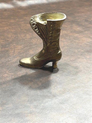 Vintage Victorian Brass Boot - Etsy