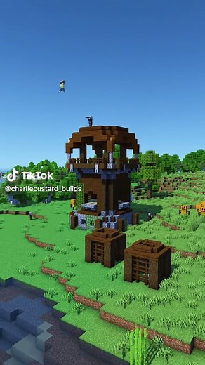 Minecraft Wizard Tower Base Transformation | Pillager Outpost Conversion