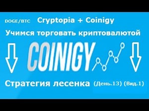 Cryptopia + Coinigy - учимся торговать(день.13) (вид.1)