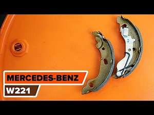 How to change Handbrake Shoes MERCEDES-BENZ S W221 TUTORIAL | AUTODOC
