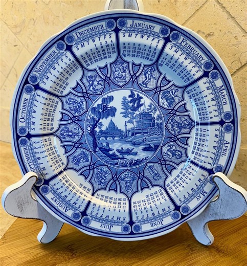 1999 Spode Blue Room Calendar Plate – “rome” - Etsy