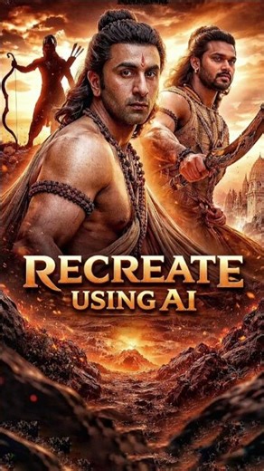 Epic Ramayana Scenes Created by AI 🤯 #shorts #tutorial #trendingshorts #viralshorts