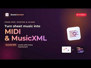 How to Turn PDF Sheet Music into MIDI & MusicXML with ScoreConvert