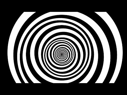 ⚫⚪ Hypnosis Black and White Pinwheel Spiral Video Eye Illusion - 1 Hour