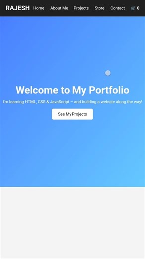 portfolio page HTML CSS #coding #webdevelopment #phonk