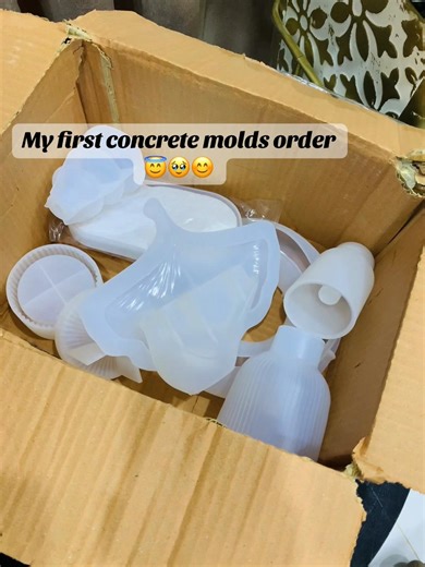 My First Concrete Molds Order Ready to Go