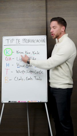 Práctica de pronunciación en inglés | Letras mudas Di las 14 palabras en voz alta. ¿Fue fácil o difícil? 😏 #inglés #pronunciation #kaleanders