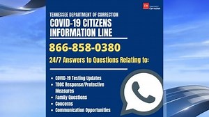TDOC announces 24-hour COVID-19 Information Line for families of inmates