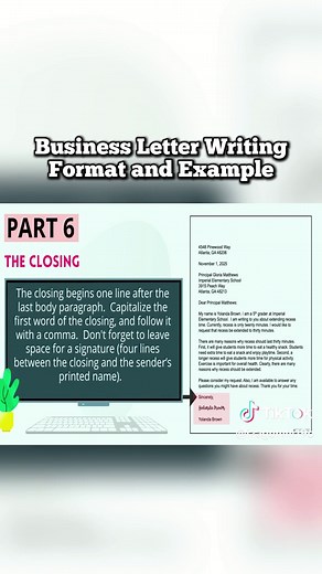 Business Letter Writing Format and Example