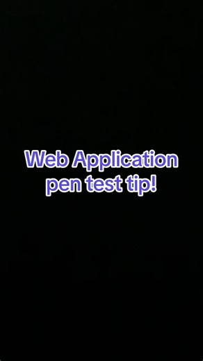 I wanted to share a quick web application pen test trick. This is for educational purposes and please only use when you have permission to perfom the test. #webapplicationsecurity #pentesting #cybersec #cybersecurity #pentest #ethicalhacking