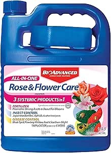 BioAdvanced All-In-One Rose and Flower Care Fertilizer, Concentrate, 64 oz