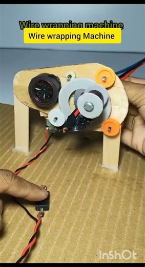 Wire wrapping Machine #DIYProject#MiniProject#EngineeringProject#WireWrapping#ScienceProject