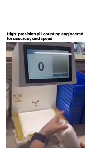 Theviralblendhub | High-precision pill counting isn’t just technology — it’s choreography. Inside these machines, thousands of tiny tablets move across... | Instagram