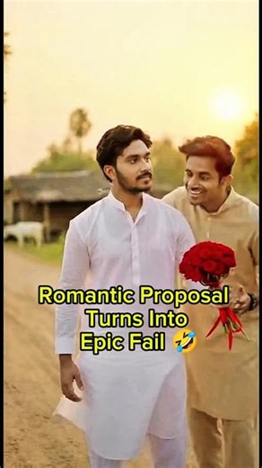 Romantic Proposal Turns Into Epic Fail 🤣 #funny #shorts #trending