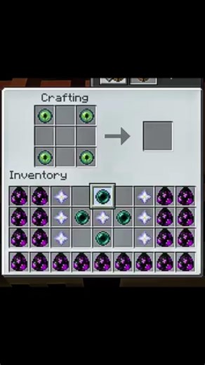 crafting enderman spawn egg ##minecraft #shorts #youtube