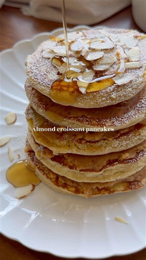 Almond Croissant Pancakes