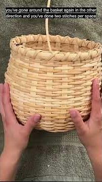 🧺Lashing the Rim of a Bean Pot Basket