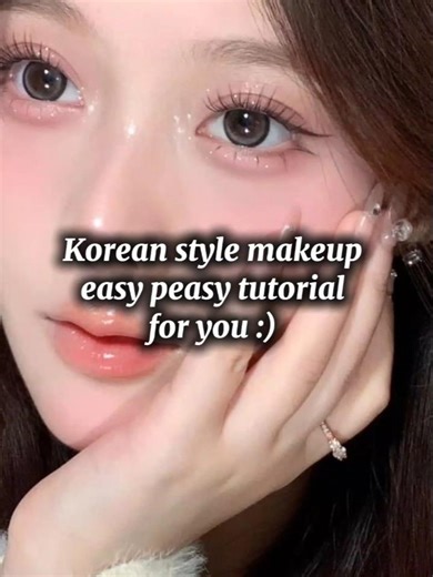 Korean easy makeup tutorial ✨ #foryou #skincare #makeuptutorial #shorts