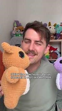 Redesigning my crochet squirrel 🐿️ Part 2