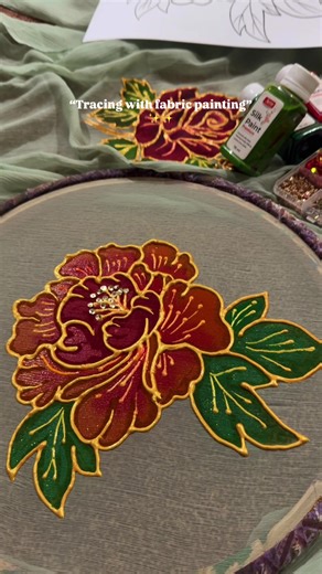 Beautiful Chiffon Fabric Painting Techniques