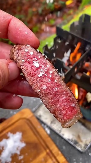 The Best Steak I've Ever Made Over an Open Fire 🔥 🥩 #meatlovers