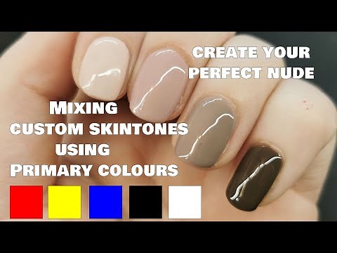 How to make a Custom Skintone Gel Polish | Easy to DIY