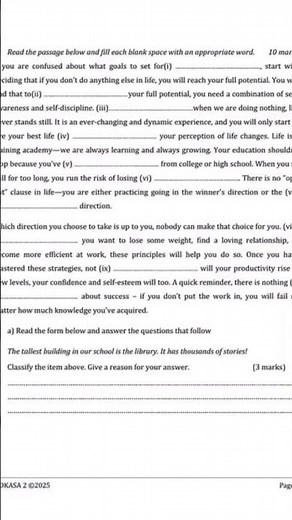 KCSE 2025 English paper 1 predict