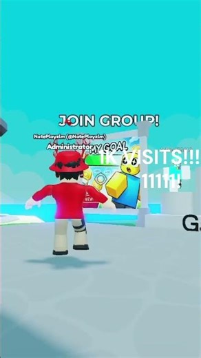 My friends game hits 1K visits on Roblox #achievement #roblox